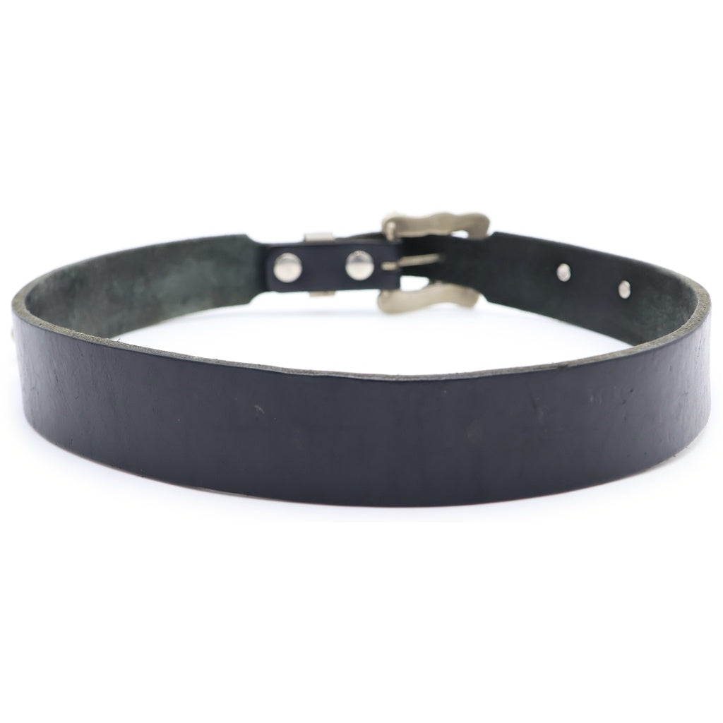 ENFANTS RICHES DEPRIMES(アンファンリッシュデプリメ) Floral Buckle Leather Belt フローラル バックル バットモチーフ レザーベルト ブラック
