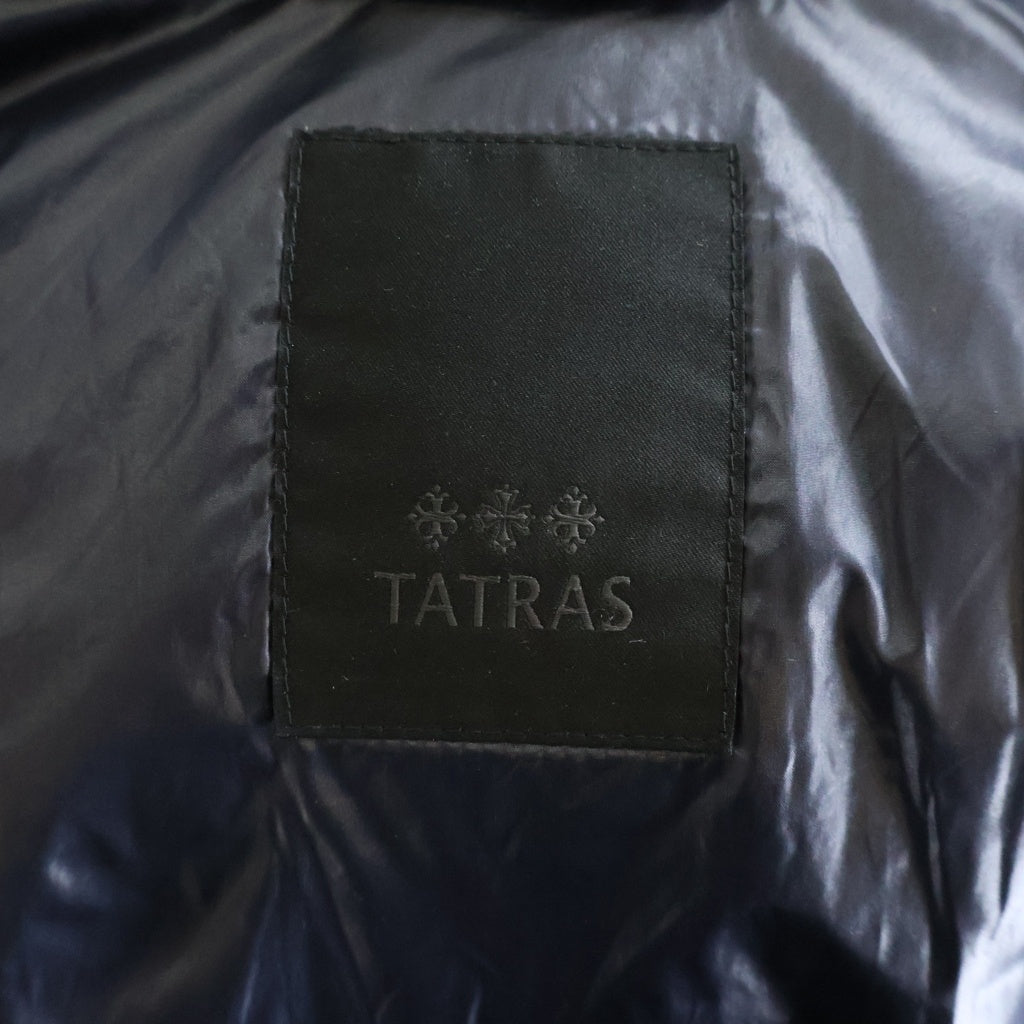 TATRAS(タトラス) BELBO ベルボ ダブルポケット ジップアップ フーデット ダウンジャケット ネイビー MTAT20A4562-D