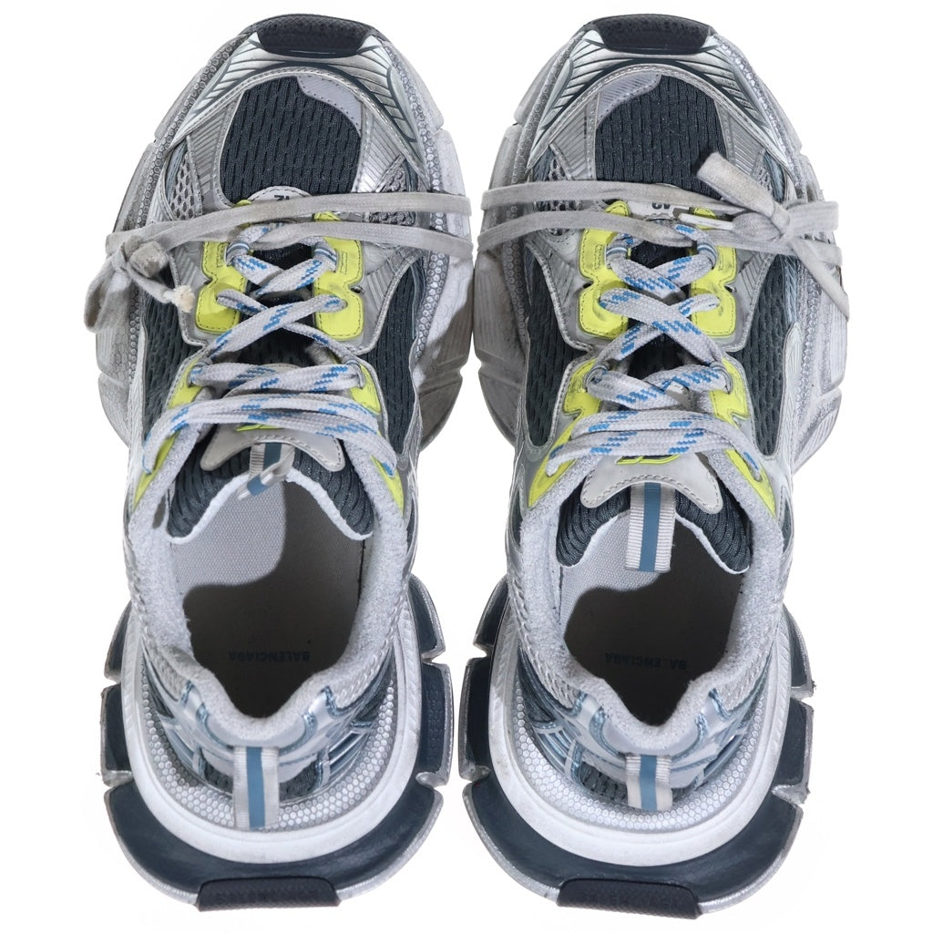 BALENCIAGA(バレンシアガ) 3XL SNEAKER スリーエックスエル ユーズド加工 メッシュ ローカットスニーカー グレー/イエロー 734734