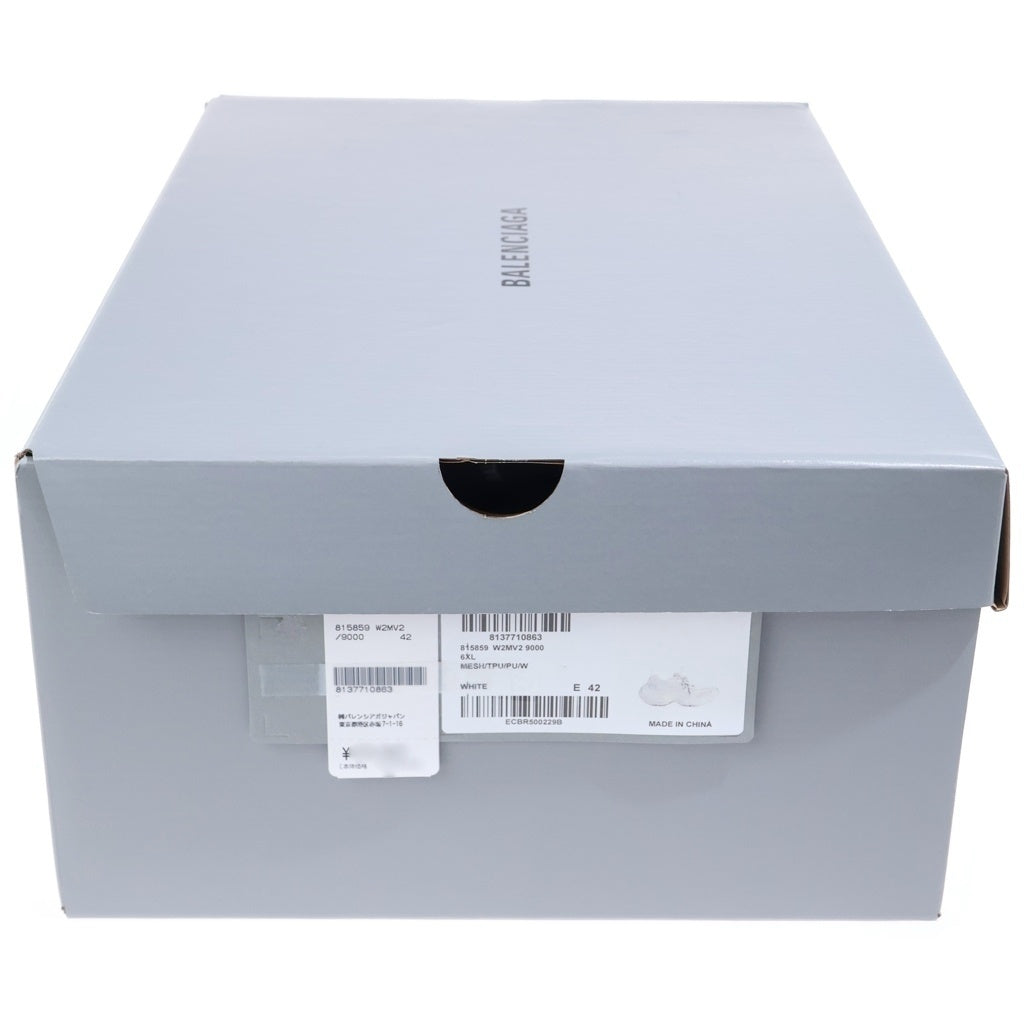 BALENCIAGA(バレンシアガ) 6XL Sneaker シックスエックスエル メッシュローカットスニーカー 815859 ホワイト 815859 箱