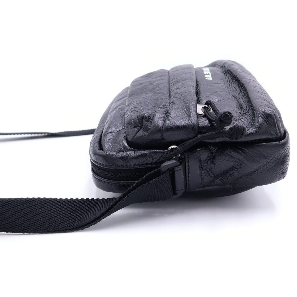 BALENCIAGA(バレンシアガ) EXPLORER ロゴプリント レザー ショルダーバッグ カメラバッグ 845592 1VG87 845592 1VG87