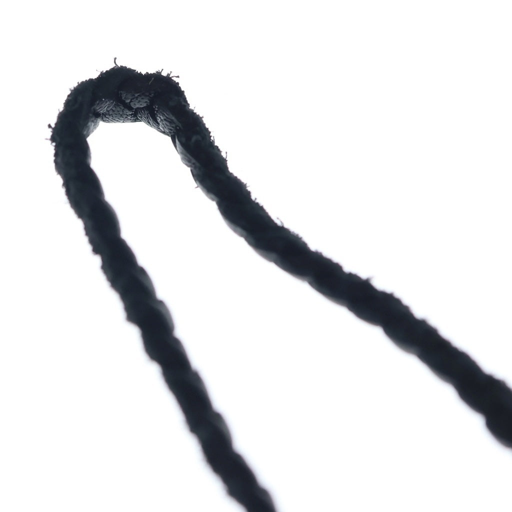 CHROME HEARTS(クロムハーツ) LEATHER BRAID スクロールレザーブレード シルバーネックレス ‐