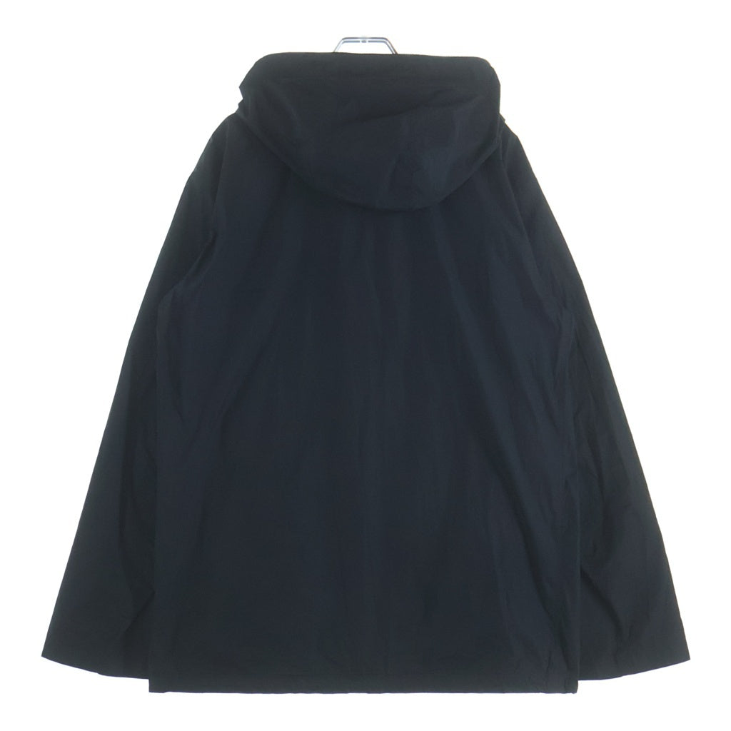 JIL SANDER(ジルサンダー) Nylon Zipup Fooded ナイロン ジップアップ フーディー ブラック JSMK410746