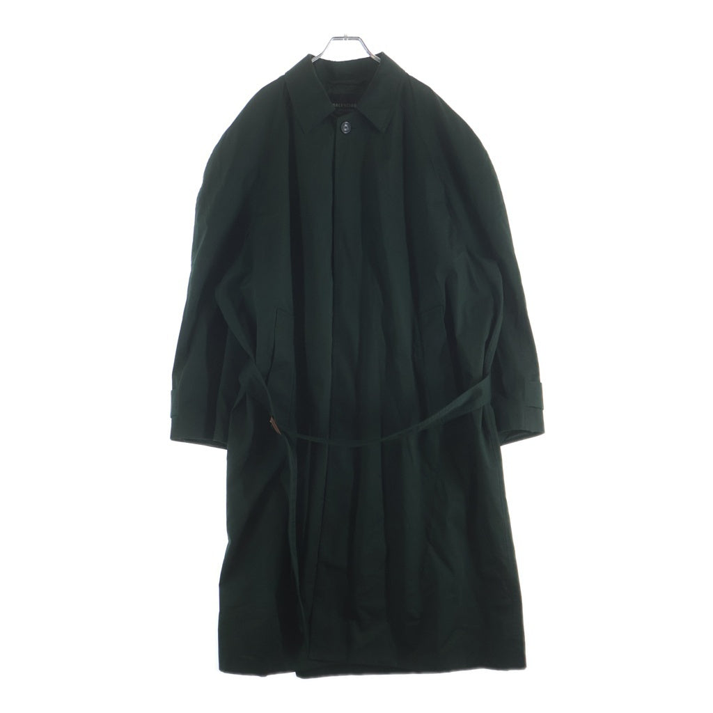 BALENCIAGA(バレンシアガ) Tie waist coat コットン タイ ウエスト コート グリーン 814381 TBP01