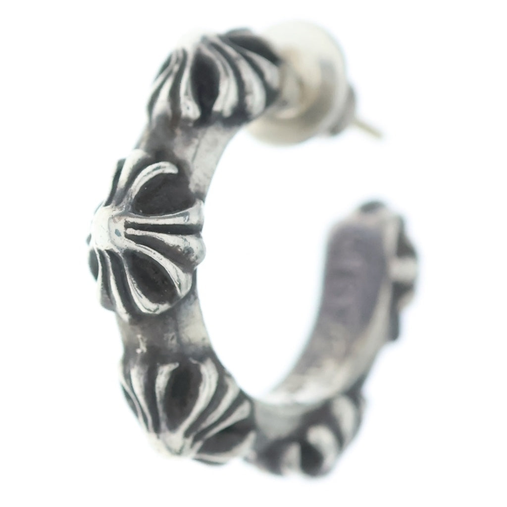 CHROME HEARTS(クロムハーツ) HOOP CROSS クロスバンド フープピアス シルバー BCA100