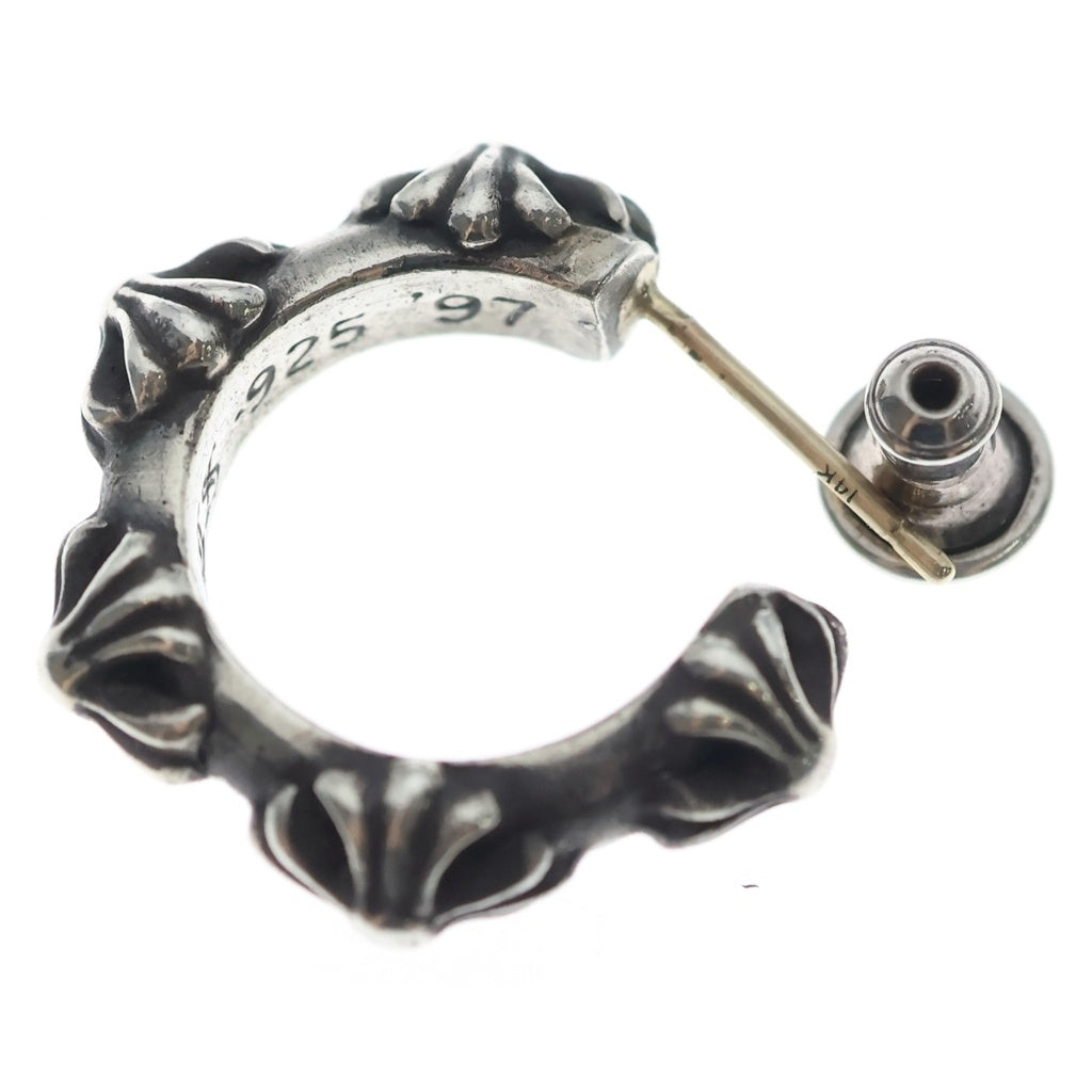 CHROME HEARTS(クロムハーツ) HOOP CROSS クロスバンド フープピアス シルバー BCA100