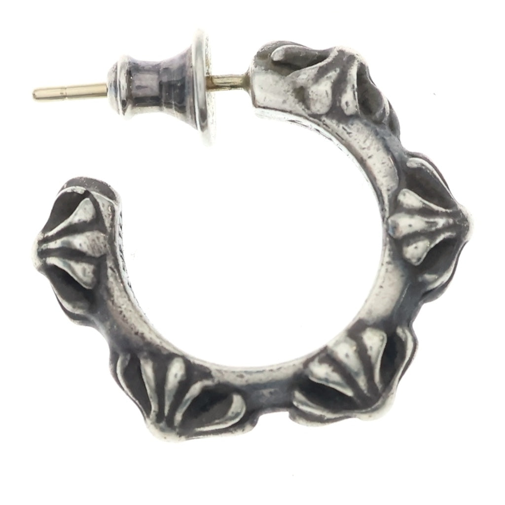 CHROME HEARTS(クロムハーツ) HOOP CROSS クロスバンド フープピアス シルバー BCA100