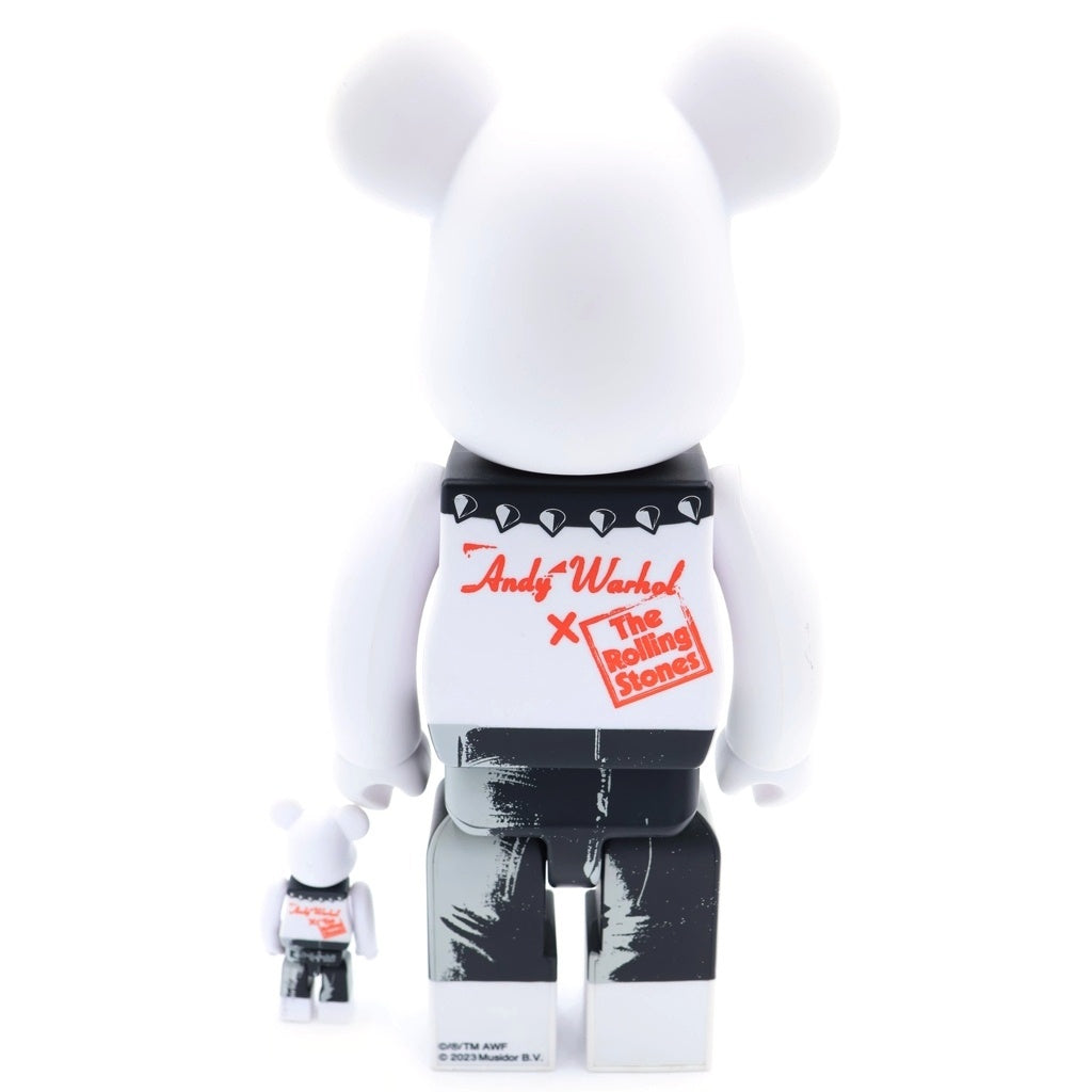 MEDICOM TOY(メディコムトイ) ×Rolling Stones ×Andy Warhol ×Sticky Fingers BE@RBRICK 400% &100% ローリングストーンズ アンディウォーホール ドール フィギュア