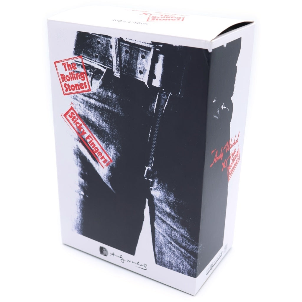 MEDICOM TOY(メディコムトイ) ×Rolling Stones ×Andy Warhol ×Sticky Fingers BE@RBRICK 400% &100% ローリングストーンズ アンディウォーホール ドール フィギュア