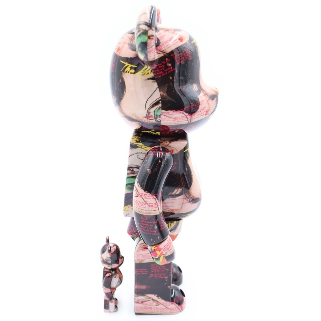 MEDICOM TOY(メディコムトイ) ×Rolling Stones ×Andy Warhol BE@RBRICK 400% &100% ローリングストーンズ アンディウォーホール ベアブリック グラフィック総柄 ドール フィギュア