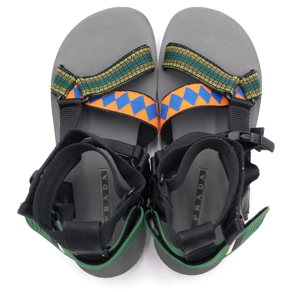 PRADA(プラダ) 17SS ベルト スポーツサンダル ブラック 4X 3109