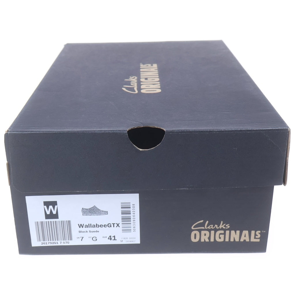 Clarks(クラークス) Wallabee GTX ワラビー ゴアテックス スエード シューズ ブラック 61908021