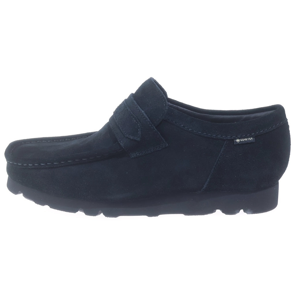 Clarks(クラークス) WallaLoafer GTX ワラローファー ゴアテックス スエード シューズ ブラック 62001408