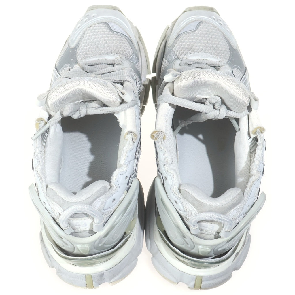 BALENCIAGA(バレンシアガ) Runner Sneaker ランナースニーカー ダメージ加工 ローカットスニーカー 677403 ホワイト/シルバー