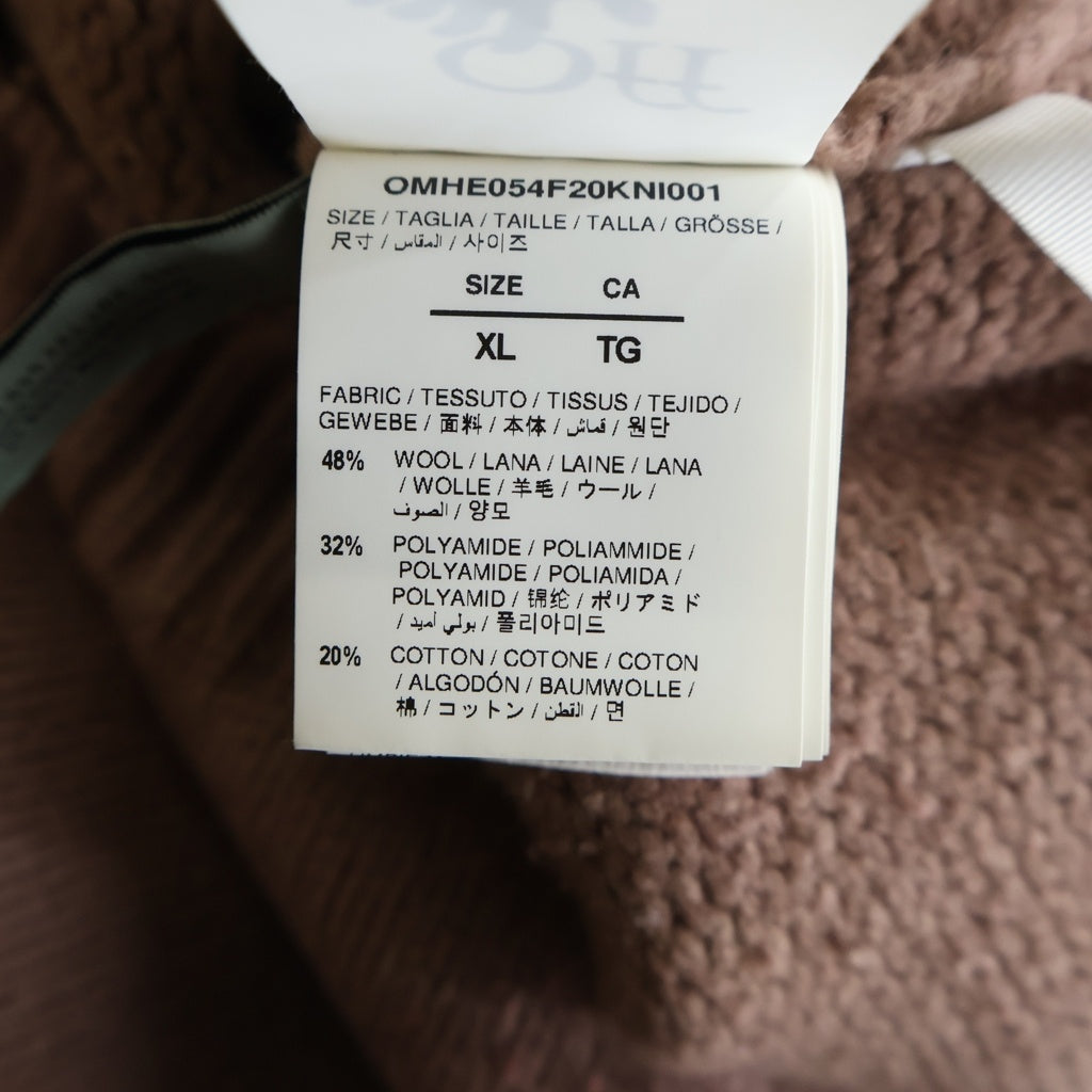 OFF-WHITE(オフホワイト) 20AW PASCAL MEDICINE KNIT パスカルメディスンニット 刺繍ニットプルオーバー セーター ピンク OMHE054F20KNI001