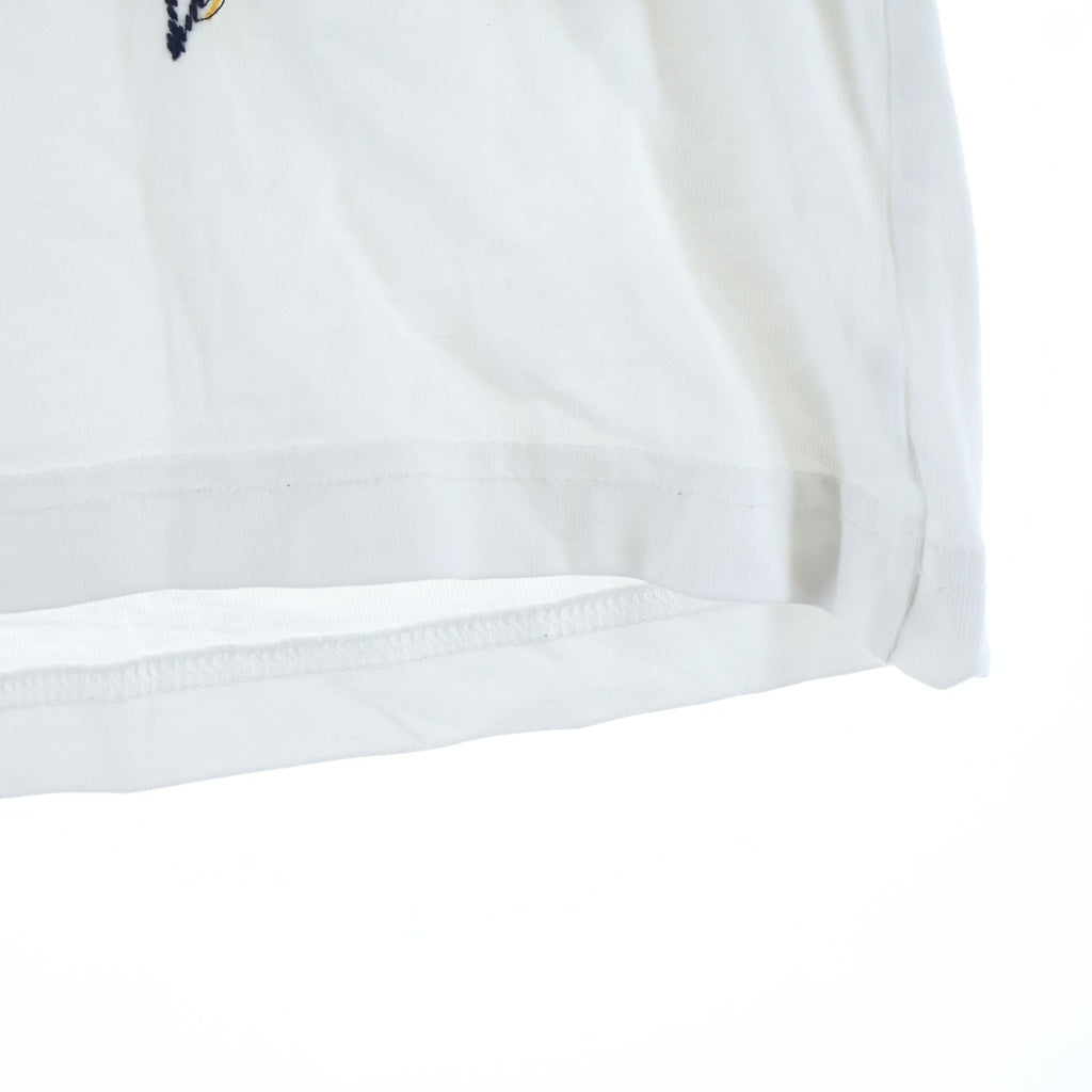 KITH(キス) フロントロゴ刺繍 クルーネック 半袖Tシャツ ホワイト 23-071-080-0065-2-0