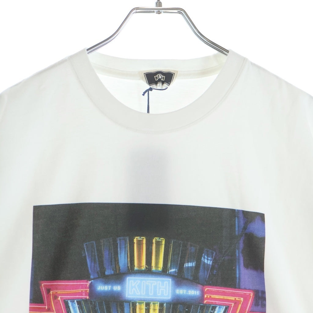 KITH(キス) Osaka Dotonbori S/S Tee フロントプリント クルーネック 半袖Tシャツ ホワイト 25-073-060-0062-1-0
