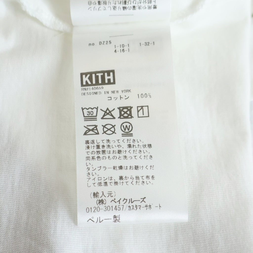 KITH(キス) Osaka Dotonbori S/S Tee フロントプリント クルーネック 半袖Tシャツ ホワイト 25-073-060-0062-1-0