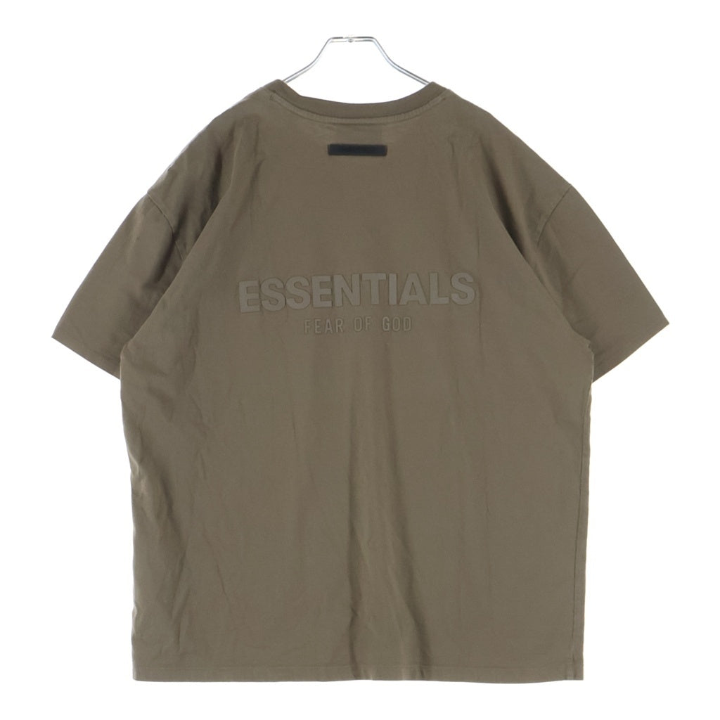 FEAR OF GOD ESSENTIALS(フィアオブゴッド エッセンシャルズ) バックラバーロゴプリント クルーネック 半袖Tシャツ ベージュ