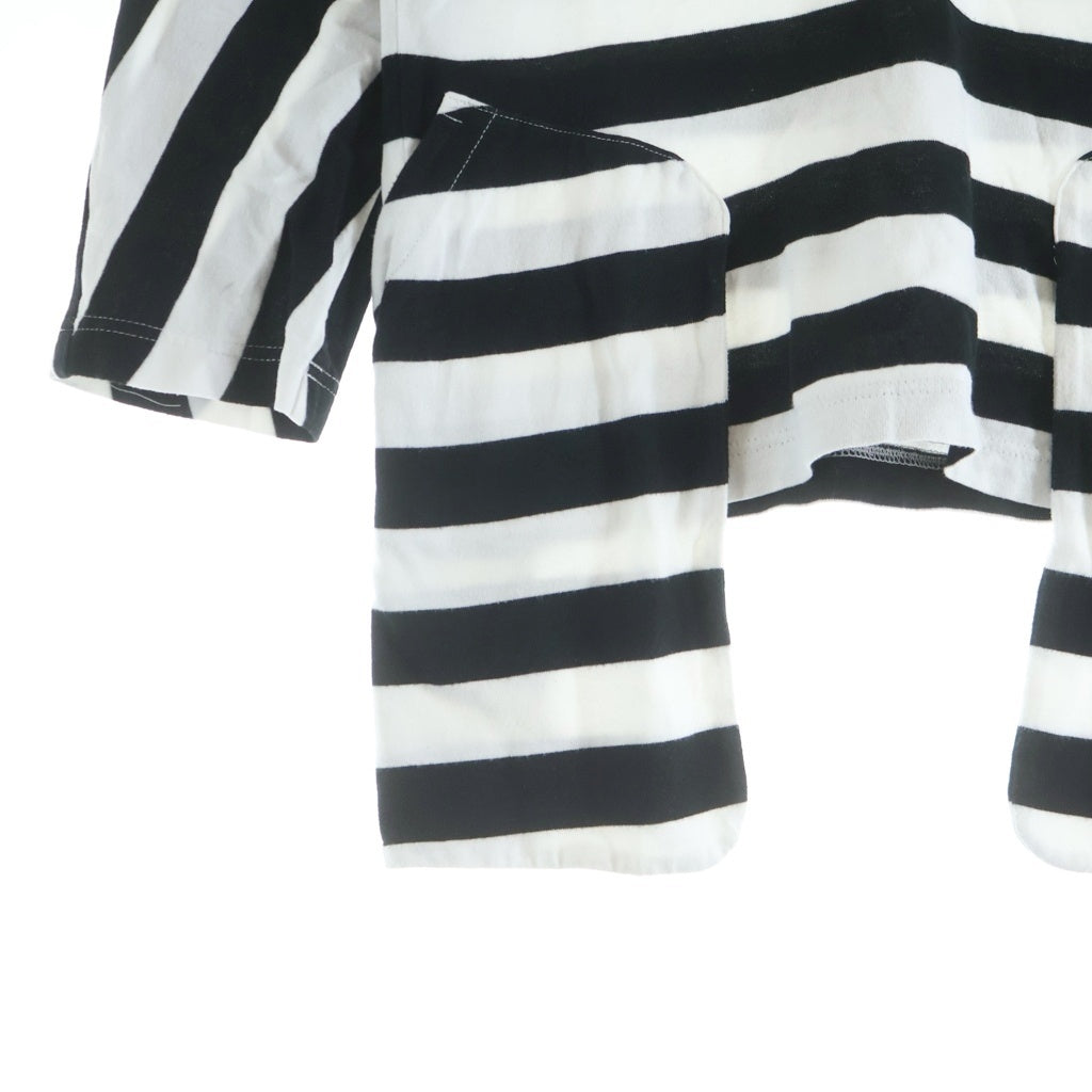 COMME des GARCONS COMME des GARCONS(コムデギャルソンコムデギャルソン) サイドポケットドッキング ボーダー クルーネック長袖Tシャツ ロングスリーブカットソー レディース RC-T007