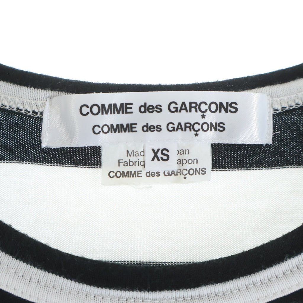COMME des GARCONS COMME des GARCONS(コムデギャルソンコムデギャルソン) サイドポケットドッキング ボーダー クルーネック長袖Tシャツ ロングスリーブカットソー レディース RC-T007