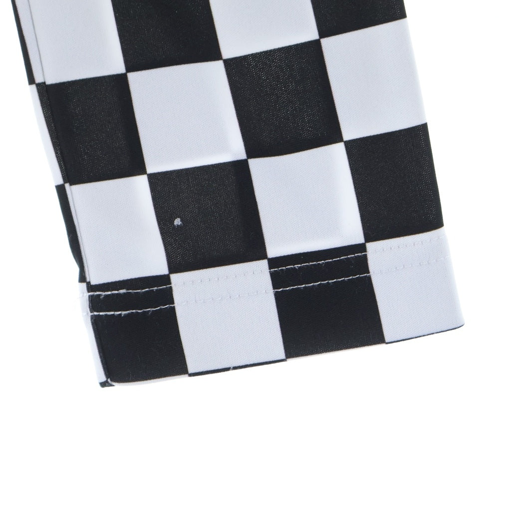 COMME des GARCONS(コムデギャルソン) 21SS チェッカー クルーネック長袖Tシャツ ロングスリーブカットソー ブラック/ホワイト GH-T010
