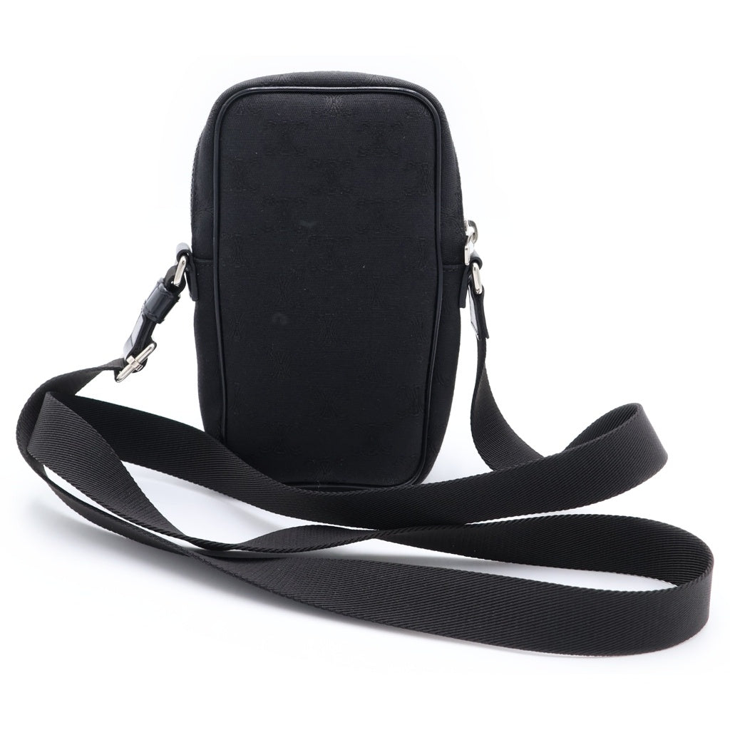 CELINE(セリーヌ) Mini Pocket Shoulder Bag ミニポケット ショルダーバッグ トリオンフ クロスボディーバッグ ブラック レディース