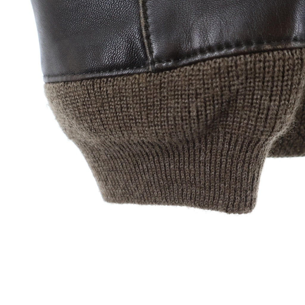 WTAPS(ダブルタップス) A-2TYPE レザー フライトジャケット ブラウン 813-4994-03-8775