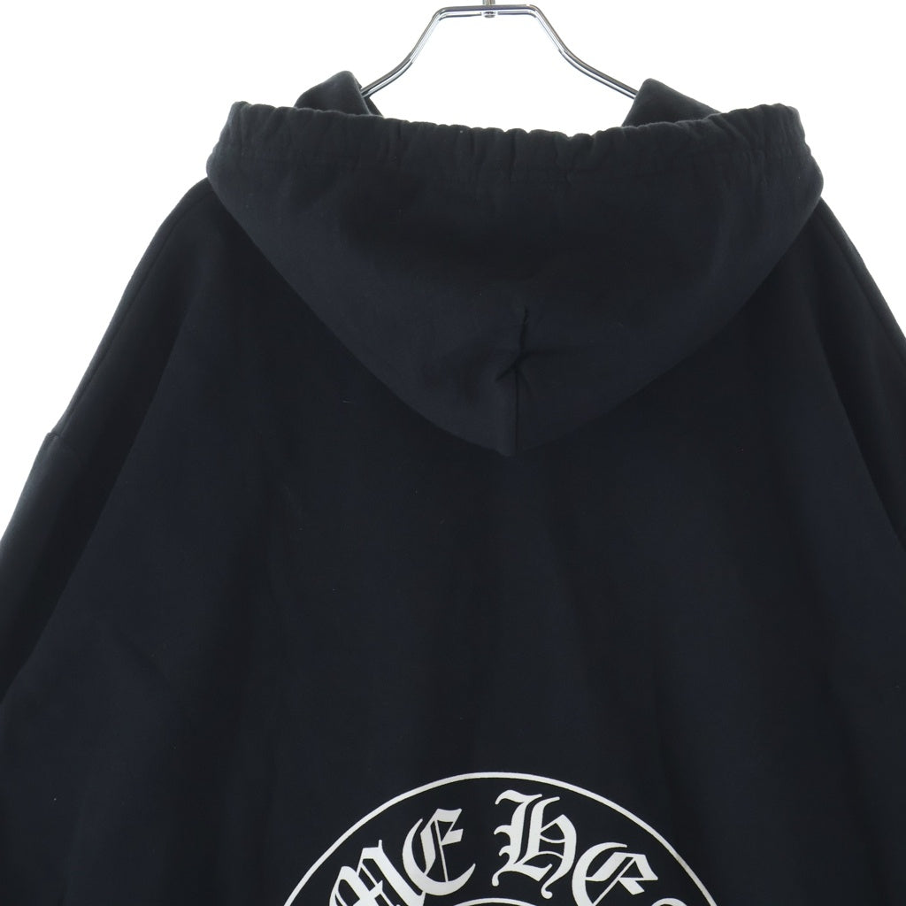 CHROME HEARTS(クロムハーツ) Multicolor Sleeve Logo Horseshoe Pullover Hoodie マルチカラー スリーブホースシューロゴ プルオーバーパーカー フーディー ブラック