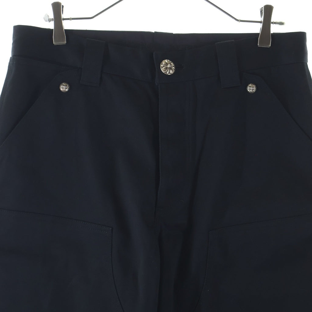 CHROME HEARTS(クロムハーツ) Carpenter Double Knee Cross Ball Pants カーペンター ダブルニー クロスボール パンツ ブラック