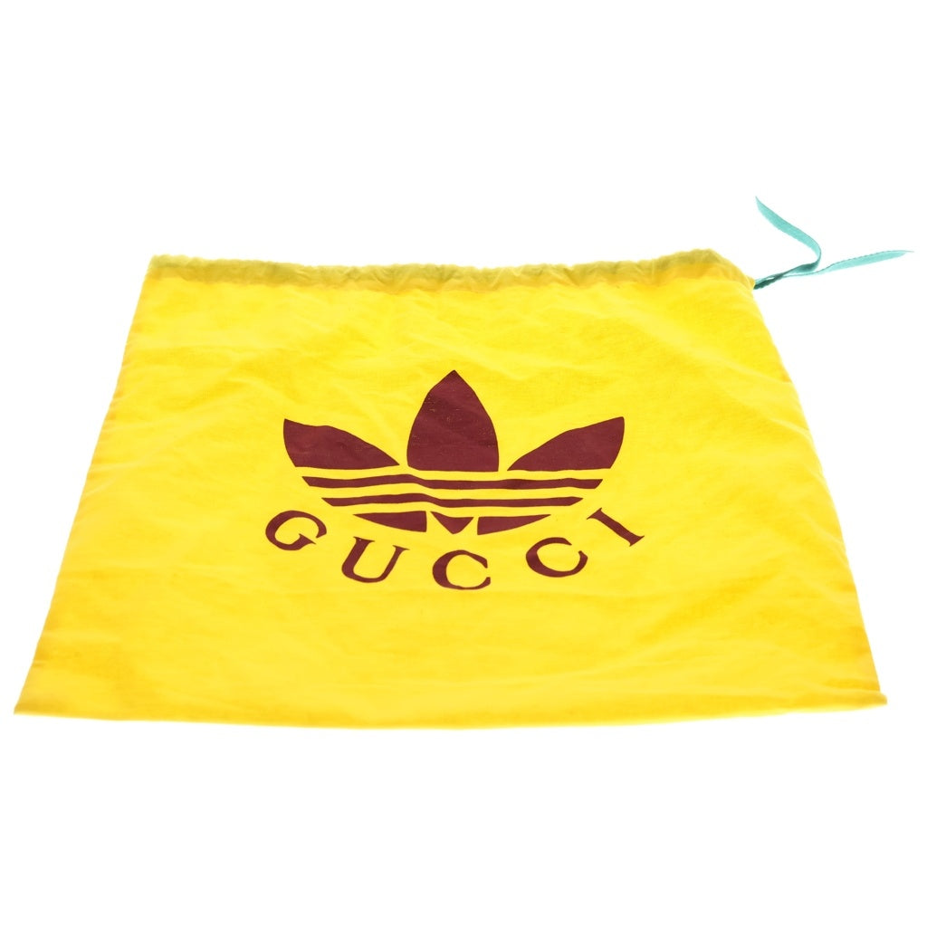 GUCCI(グッチ) ×adidas アディダス ロゴ PVCレザー ショルダーバッグ ブラック/ブルー 702427・498879