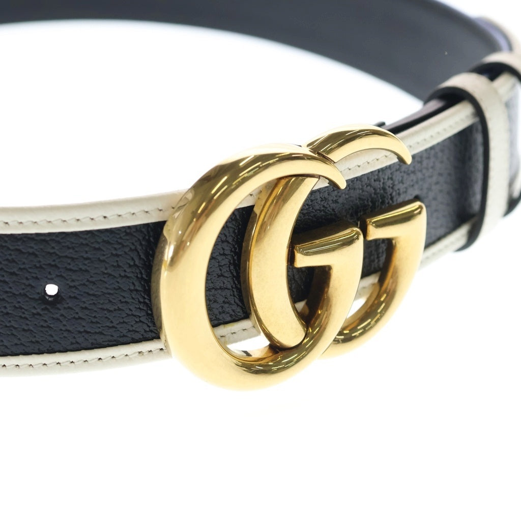 GUCCI(グッチ) ×adidas アディダス GGロゴバックル トレフォイル ベルト ブルー 406831 480199