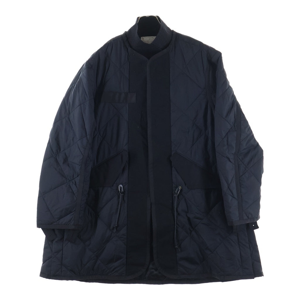 Sacai(サカイ) 22AW ナイロン キルティング ジップアップジャケット ブラック 22-05500