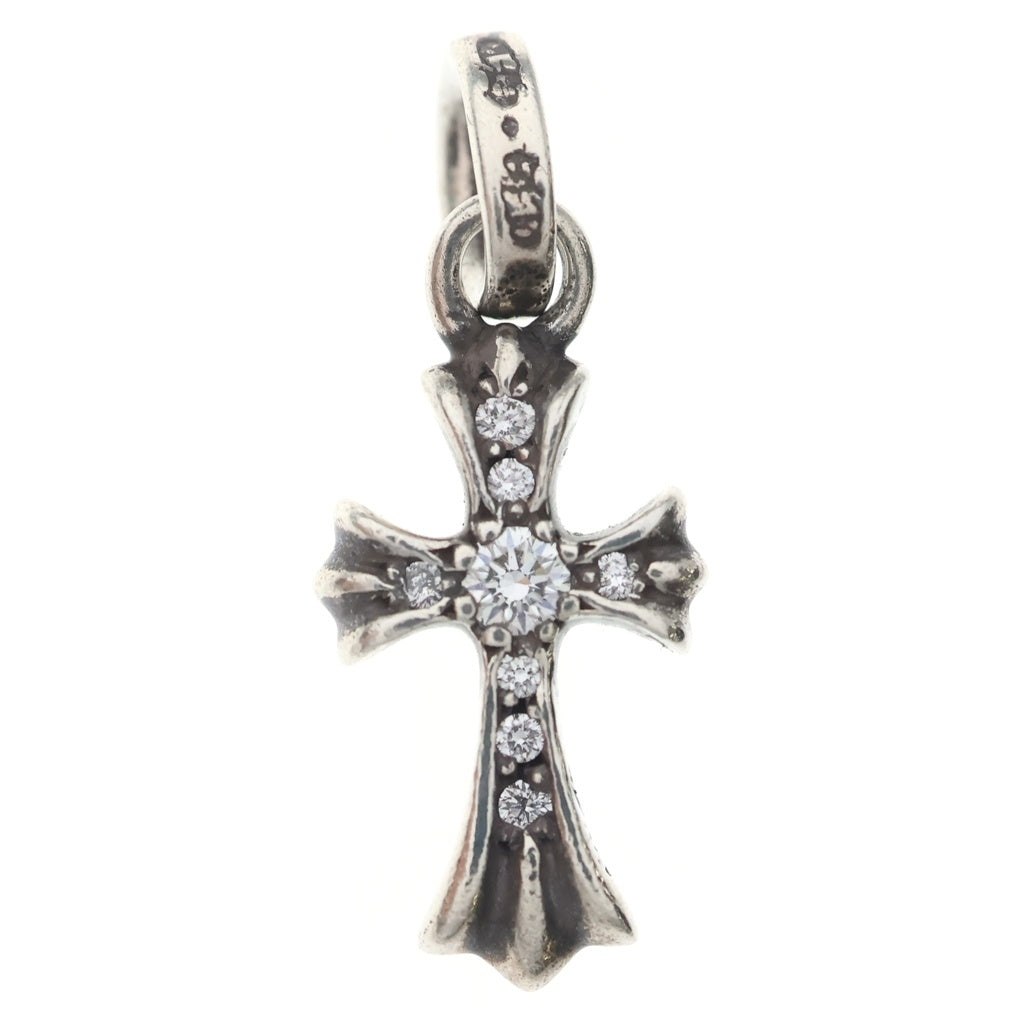 CHROME HEARTS(クロムハーツ) CRS BBYFAT P DMND ベイビーファットクロス PAVEダイヤ ペンダントトップ シルバーBCA234