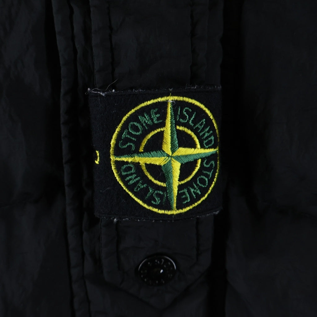 STONE ISLAND(ストーンアイランド) ナイロン メタル リバーシブルフーディ ダウンジャケット ブラック 791542719