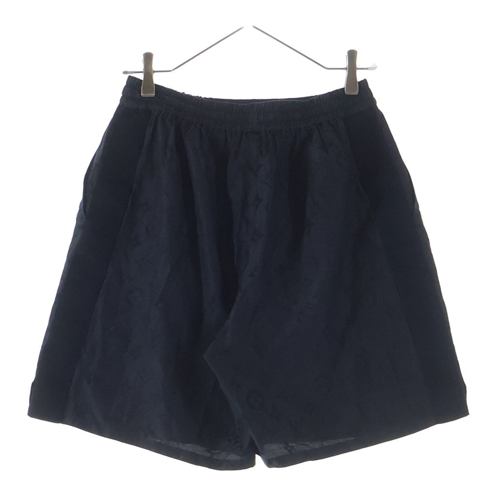LOUIS VUITTON(ルイヴィトン) 25AW モノグラム モアレ ジャカード シルク ショートパンツ ハーフパンツ ブラック RM252MV SBC
