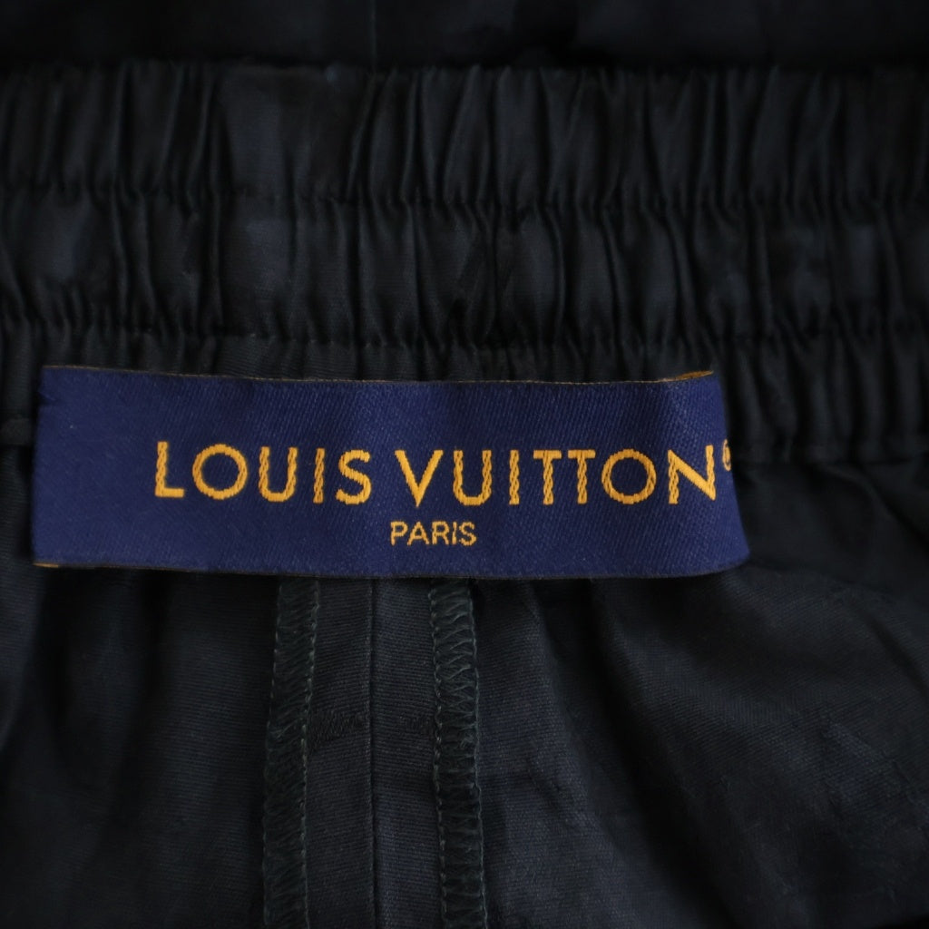 LOUIS VUITTON(ルイヴィトン) 25AW モノグラム モアレ ジャカード シルク ショートパンツ ハーフパンツ ブラック RM252MV SBC