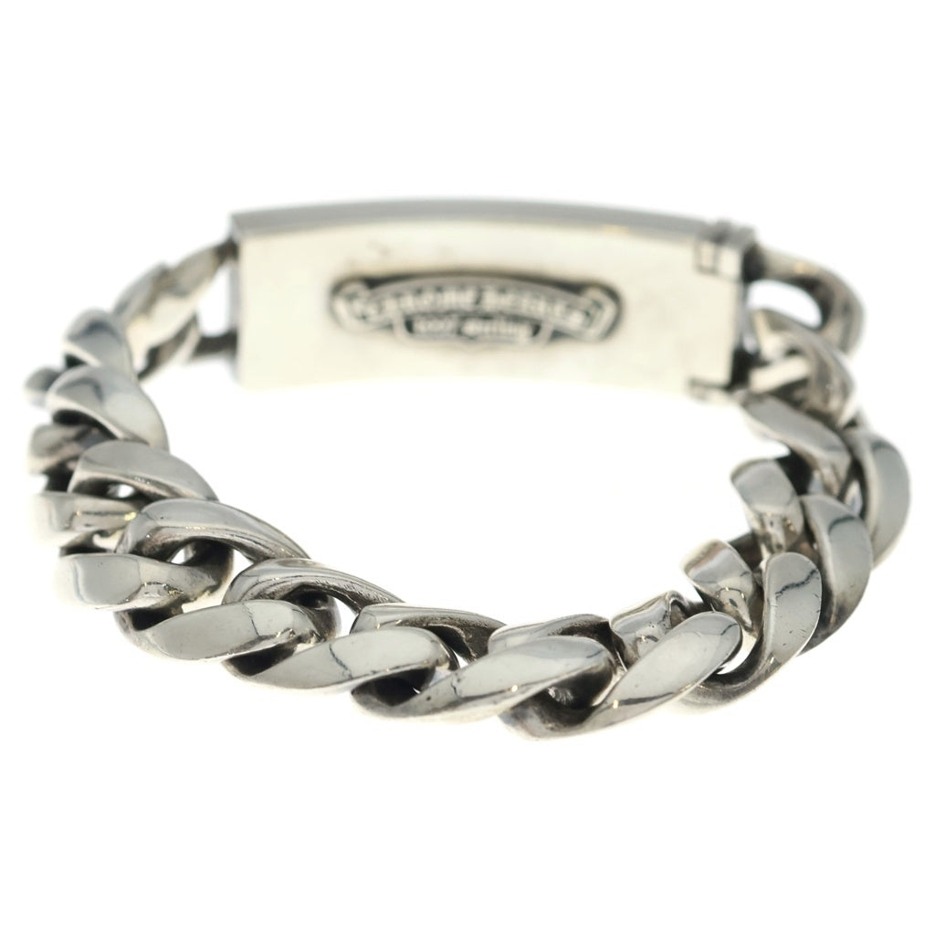 CHROME HEARTS(クロムハーツ) ID FLORAL CRS フローラルクロスIDクラシックリンク ブレスレット 13LINK シルバー BCA164
