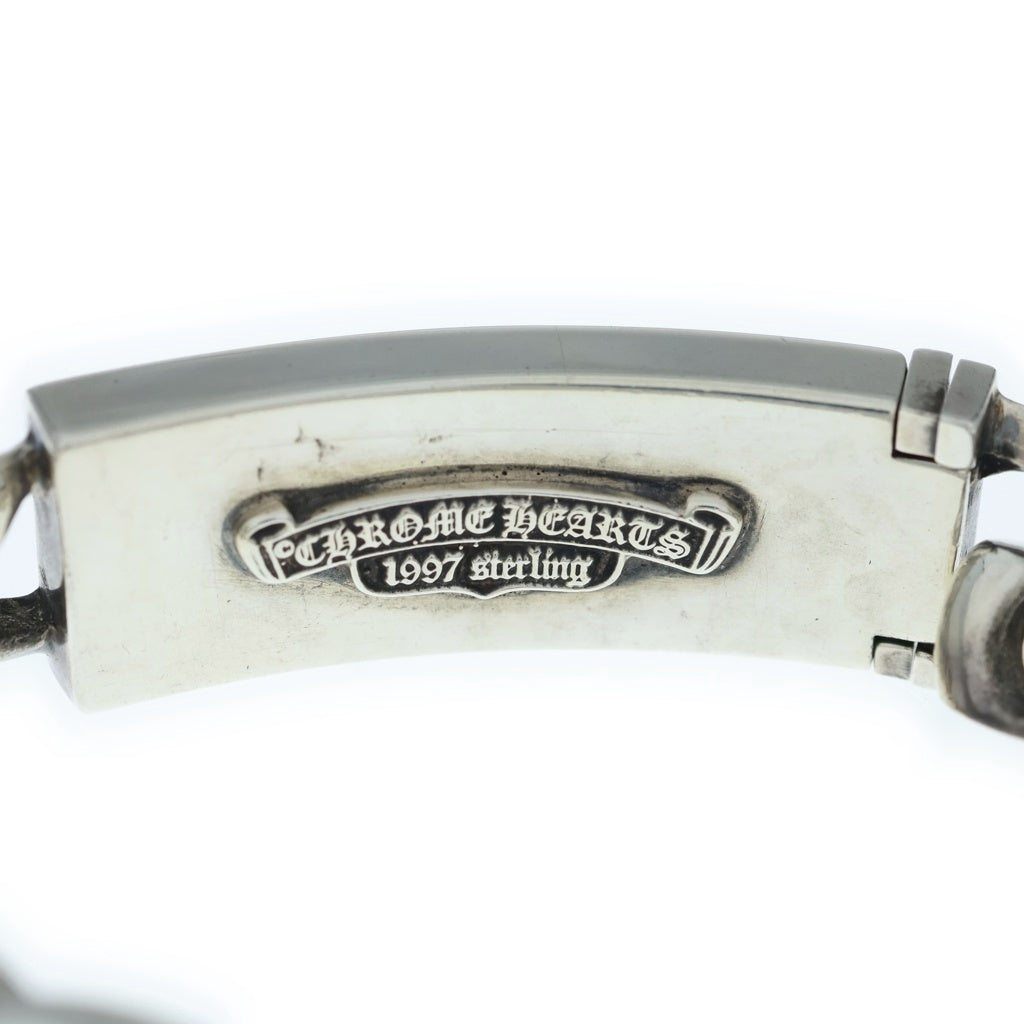 CHROME HEARTS(クロムハーツ) ID FLORAL CRS フローラルクロスIDクラシックリンク ブレスレット 13LINK シルバー BCA164