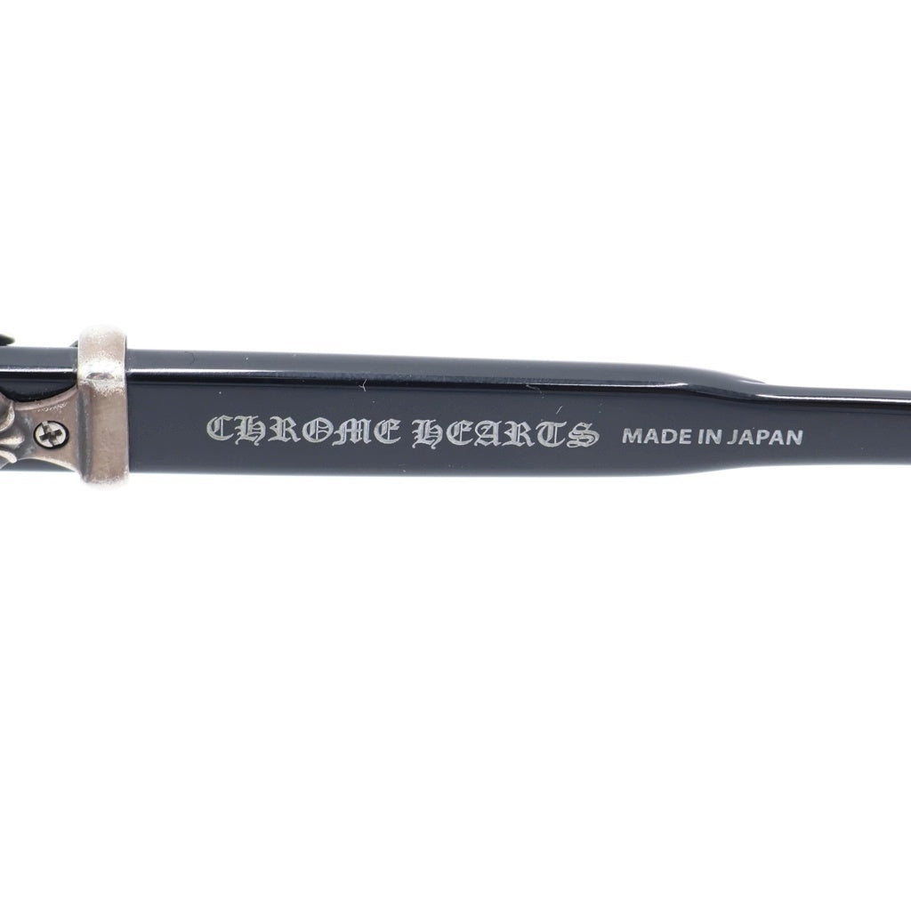 CHROME HEARTS(クロムハーツ) COX UCKER サイド CHクロス スクエア サングラス メガネ ブラック