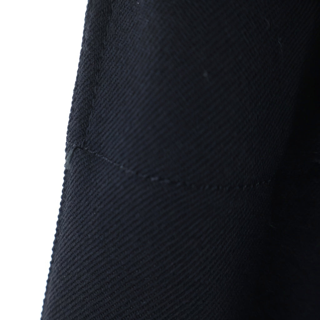 Yohji Yamamoto POUR HOMME(ヨウジヤマモト プールオム) ARMY GABARDINE Y-DRAPED PANTS ウール ドレープ サルエルパンツ ブラック HJ-P21-120