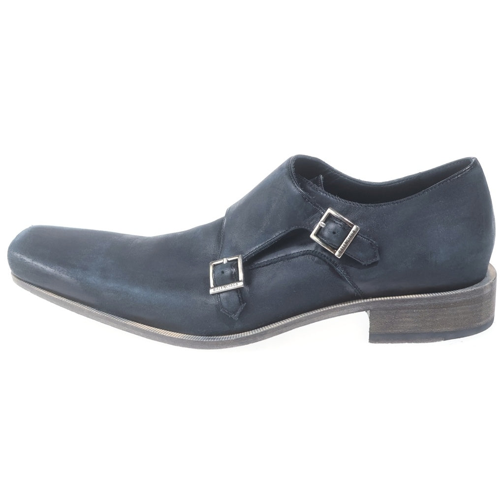BALENCIAGA(バレンシアガ) Monsieur モンク ダービー カーフスキン レザー シューズ ブラック 844861WB7241081