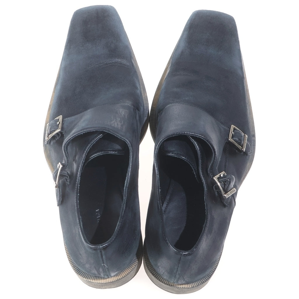 BALENCIAGA(バレンシアガ) Monsieur モンク ダービー カーフスキン レザー シューズ ブラック 844861WB7241081