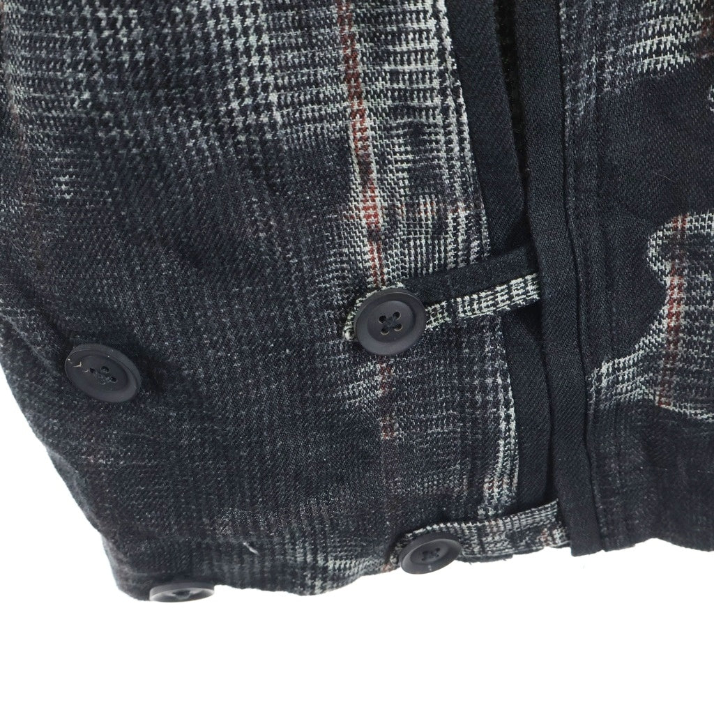 Yohji Yamamoto POUR HOMME(ヨウジヤマモト プールオム) 21SS リネン 両目タブパンツ ブラック HD-P29-318