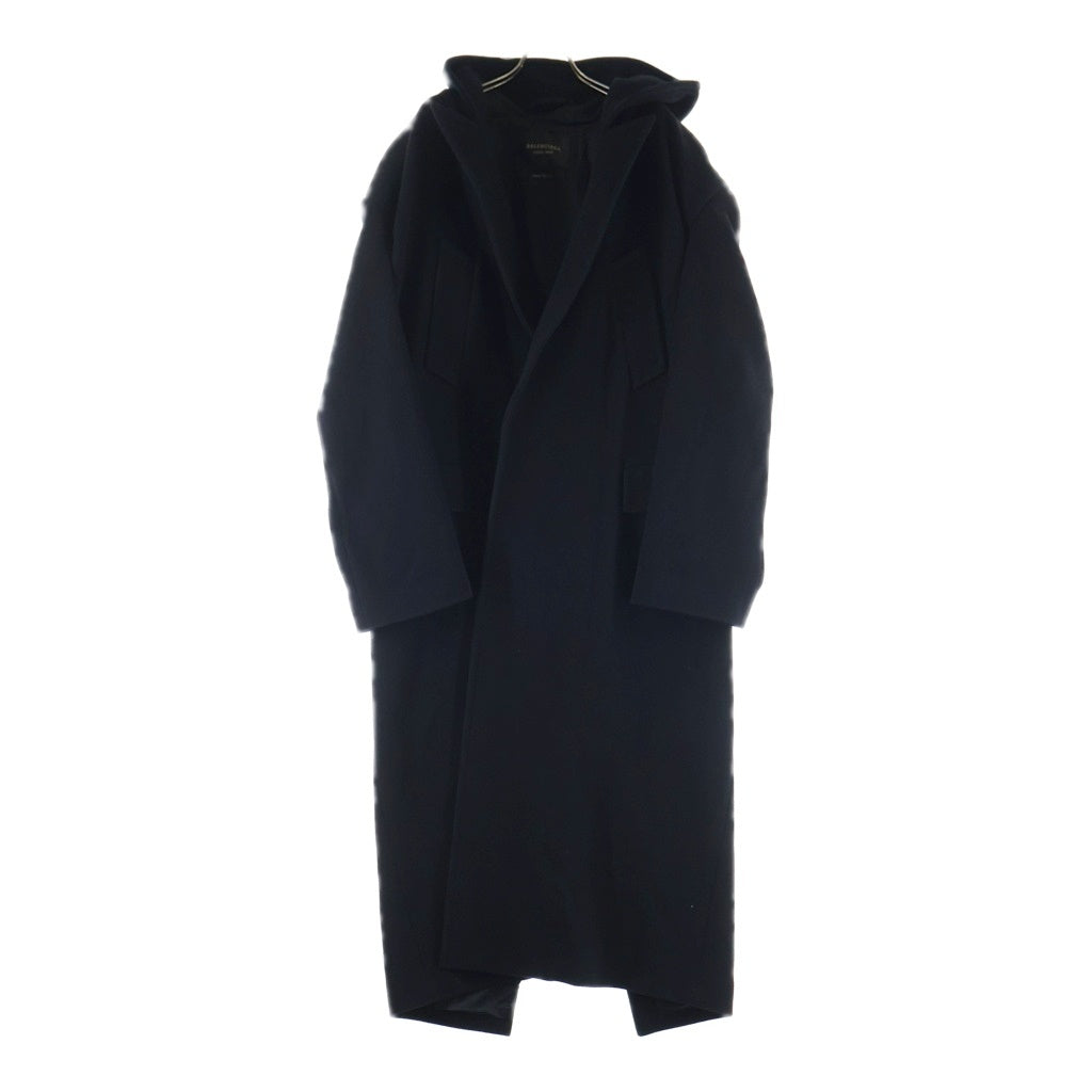 BALENCIAGA(バレンシアガ) 25AW Hooded Long Coat フーデッド ウール ロングコート ブラック 852338TQU14