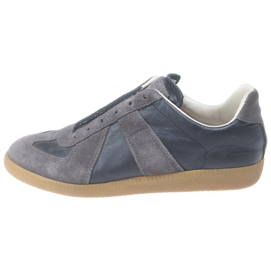 Maison Margiela(メゾンマルジェラ) REPRICA レプリカ ジャーマントレーナー レザーローカットスニーカー ブラウン レディース