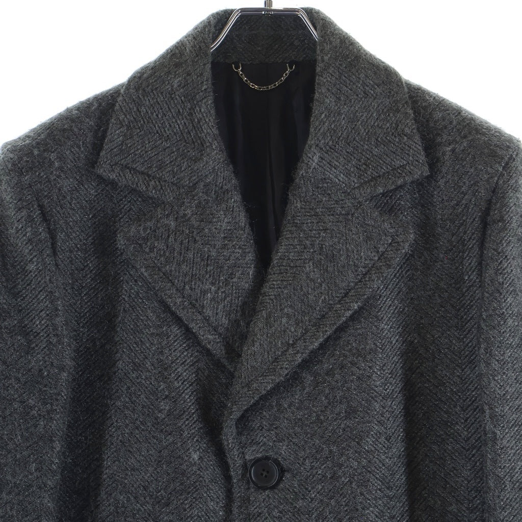 LOUIS VUITTON(ルイヴィトン) 18AW ヘリンボーン チェスターコート グレー RM182 HSP HFC71W