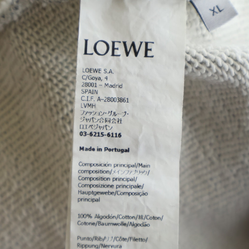LOEWE(ロエベ) RELAXED FIT HOODIE H526Y25X53 アナグラム リラックスフィット プルオーバー パーカー スウェット グレー