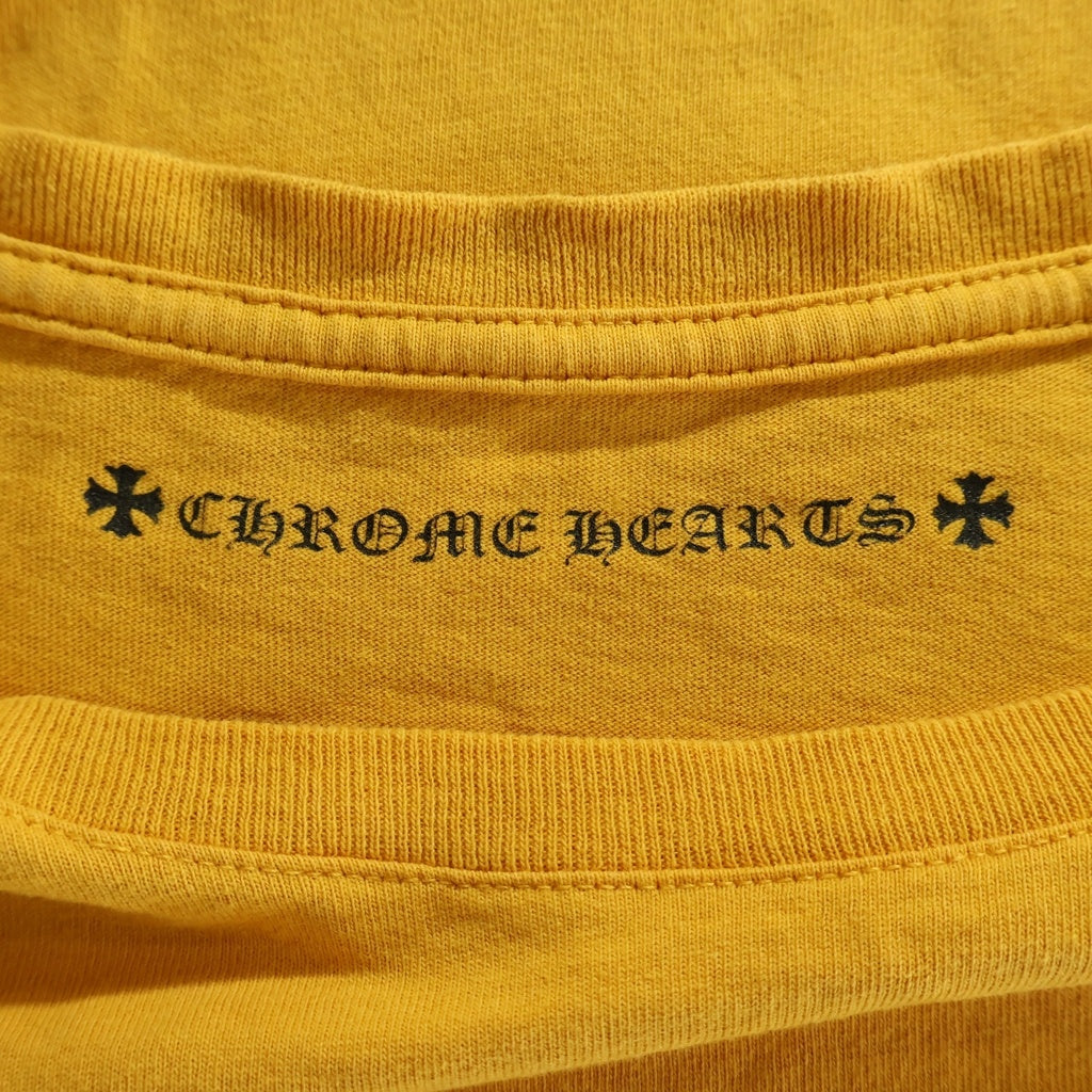 CHROME HEARTS(クロムハーツ) Vertical Logo Tee ヴァーティカルロゴ 半袖 Tシャツ イエロー