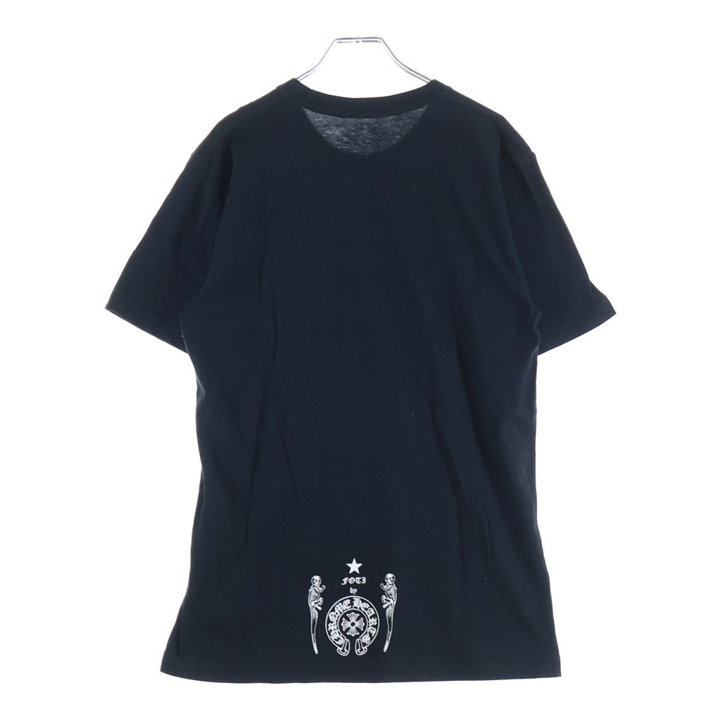 CHROME HEARTS(クロムハーツ) FOTI JARVIS フォティ ジャービス フロントプリント クルーネック半袖Tシャツ ショートスリーブカットソー ブラック